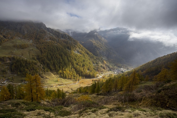 Piamprato a small village in the Soana Valley inside Gran Paradiso National Park Piedmont Italy 