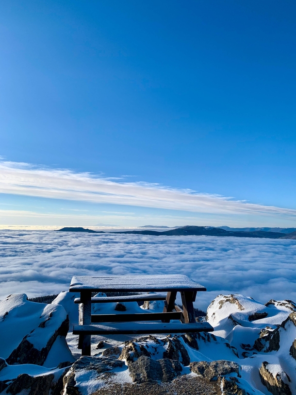Picnic above the clouds