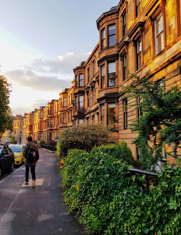 Picture of a street in Glasgow Scotland that the Brooklyn post reminded me of
