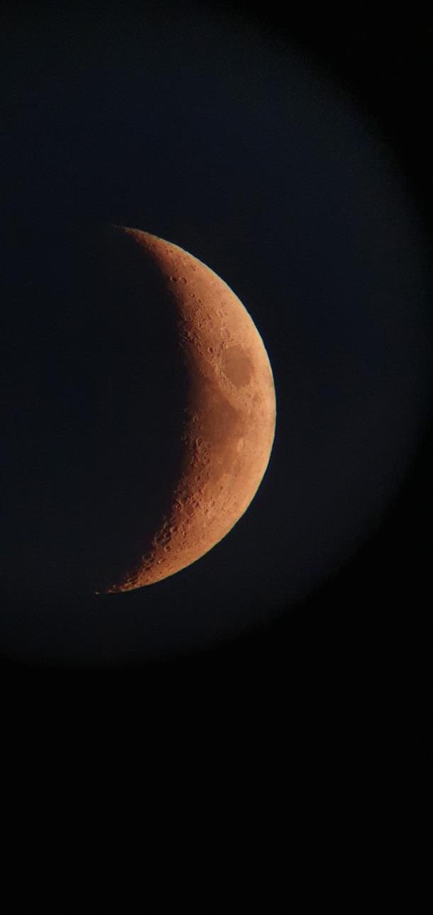 Picture of ths moon i took with a bird watcher scope