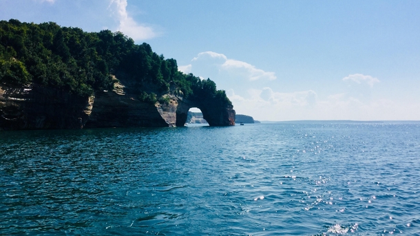 Pictured Rocks and the Beautiful Waters of Lake Superior Michigan x