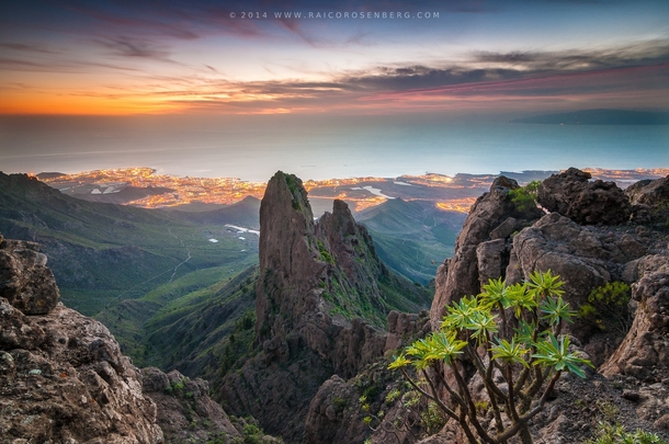 Picturesque Landscape - Stunning Views over Adeje in Tenerife Spain by Raico Rosenberg 