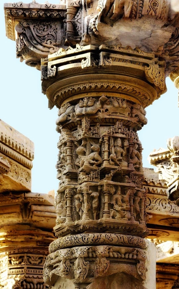 Pillar of Kiradu Temple Barmer Rajasthan th Century CE