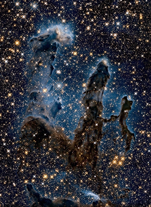 Pillars of creation most recent view from world and science fb page