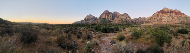 Pine Creek Canyon at first light Red Rock National Park Nevada OCx