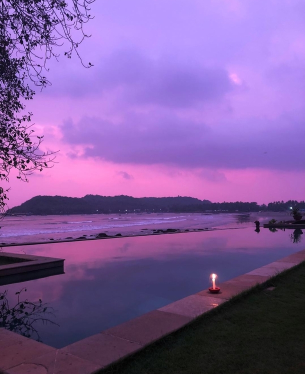 Pink Skies in Goa India