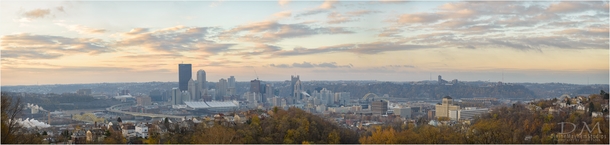 Pittsburgh Pennsylvania - Sunrise from the top 