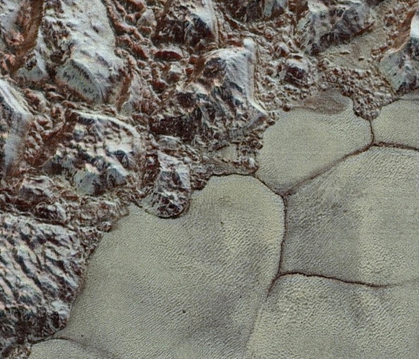 Plains meeting mountains on Pluto New Horizons