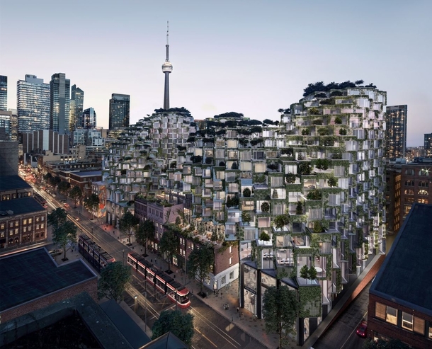 Planned residential project King Street West in Toronto  photo by Bjarke Ingels Group px x px