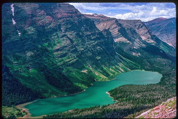 Please comment if you know the name of this Northern Rocky lake - THANKS Its a  slide I didnt label from probably Canadian Rockies or Glacier NP USA 