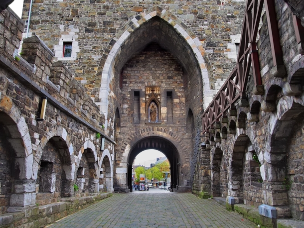 Ponttor medieval city gate c - Aachen North Rhine-Westphalia Germany
