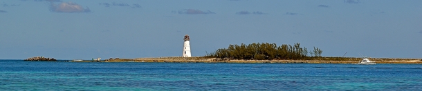 Port of Nassau Lighthouse on Paradise Island Bahamas xpost rSeaPorn 