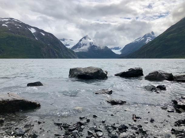 Portage Lake Chugach National Forest Alaska 
