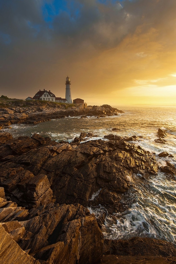 Portland Head Lighthouse Maine by Joseph Rossbach 