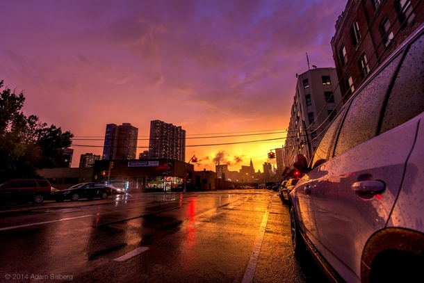 Post-Thunderstorm Sunset Long Island City NYC    Adam Salberg