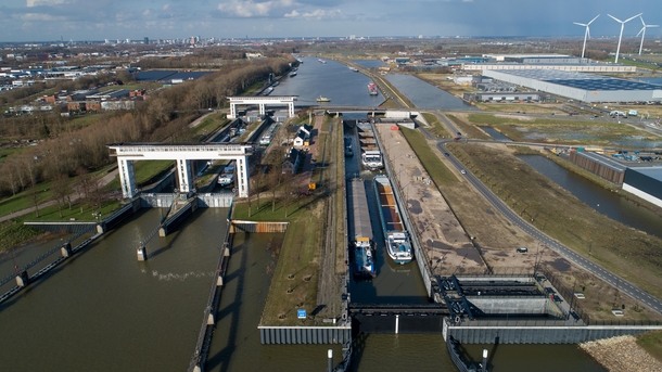 Prinses Beatrix Locks near Nieuwegein Netherlands