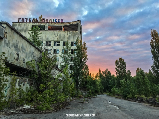 Pripyat ghost town Contemplating the beauty of the ghost town early in the morning - this opportunity is available for illegal Chernobyl explorers only