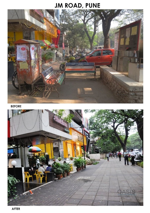 Pune MH India A glimpse of Punes scheme to redevelop its streets to a more cyclistpedestrian friendly metropolis