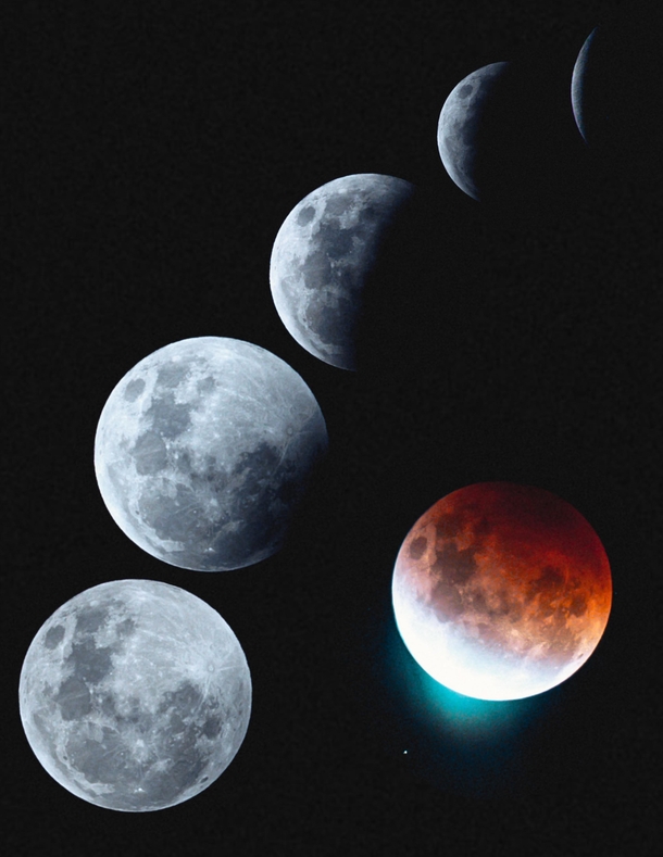 Put together my first composite of handheld DSLR images of last nights Eclipse QLD Australia