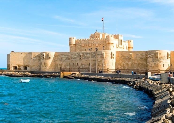 Qaitbay citadel Alexandria Egypt