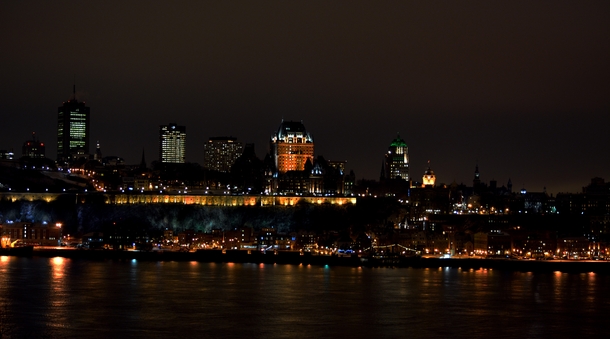 Quebec city at night Canada 