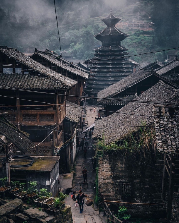 Quiangdongnan village Guizhou China