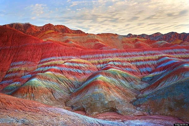 Rainbow Mountains In Chinas Danxia Landform  by GOLDEN DRAGON YIN-YANG