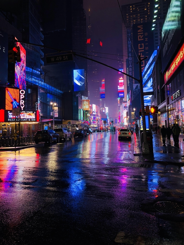 Rainy Times Square