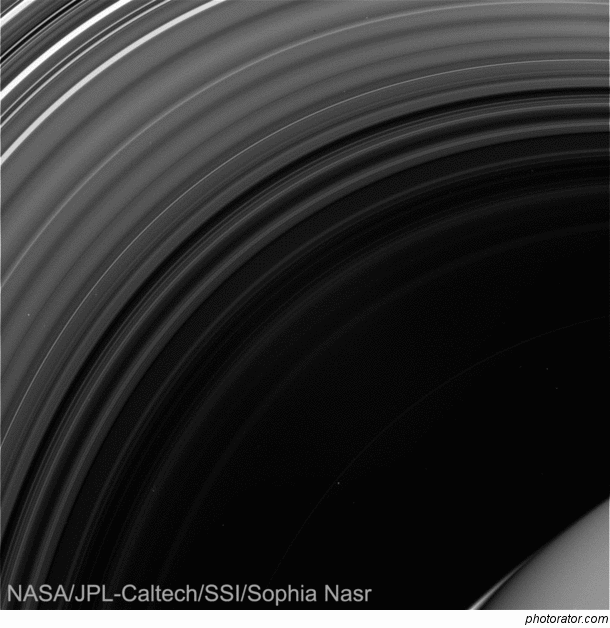 Raw Cassini images of Saturn taken in the red filter put together into a delightful GIF Res   images