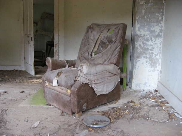 Recliner in Abandoned House West Virginia USA