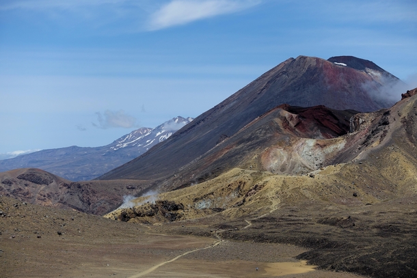 Red Crater and Mount Ngauruhoe Mount Doom in NZ 