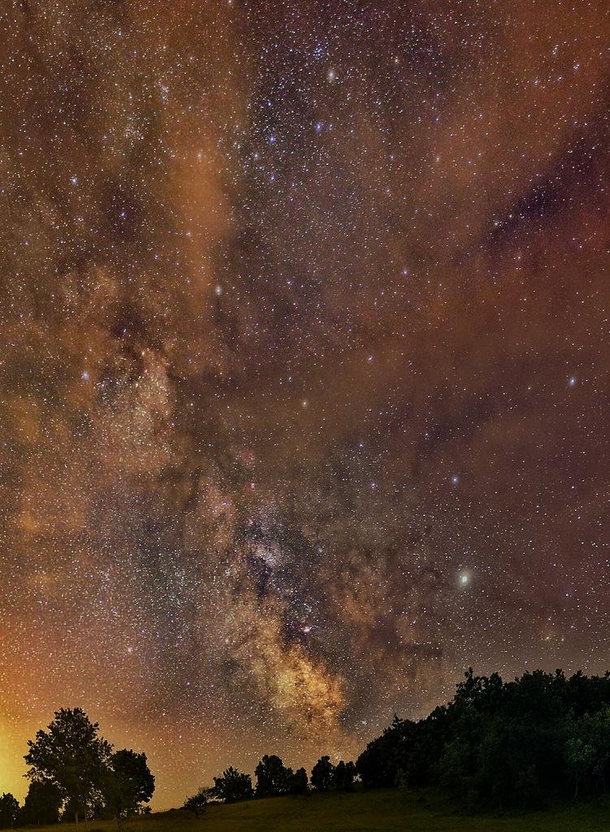 Red milky way