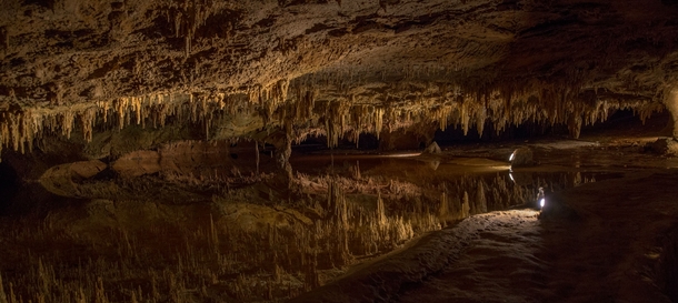 Reflecting pool at Luray Caverns Virginia 