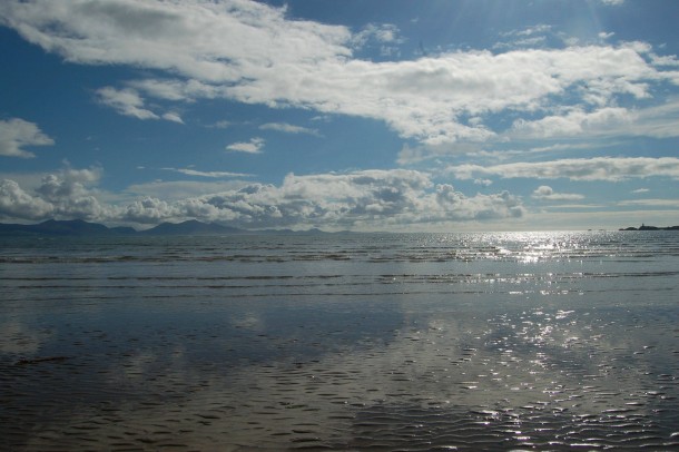 Reflection beach Wales 