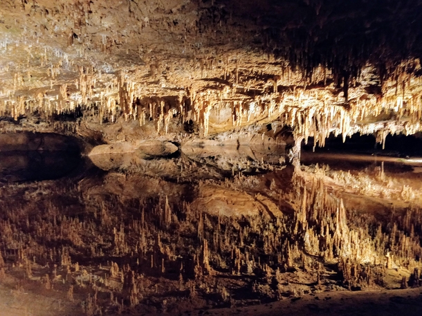 Reflection of the ceiling of the Cavern in Water VA USA 