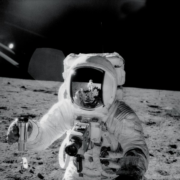 Reflections - Alan Bean fourth person to walk on the Moon during Apollo  - the second manned mission to land on the Moon 