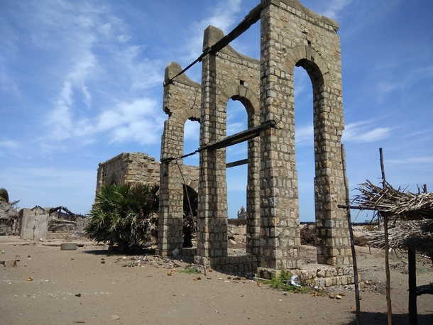 Remains of Dhanuskhodi Railway StationTamil Nadu India