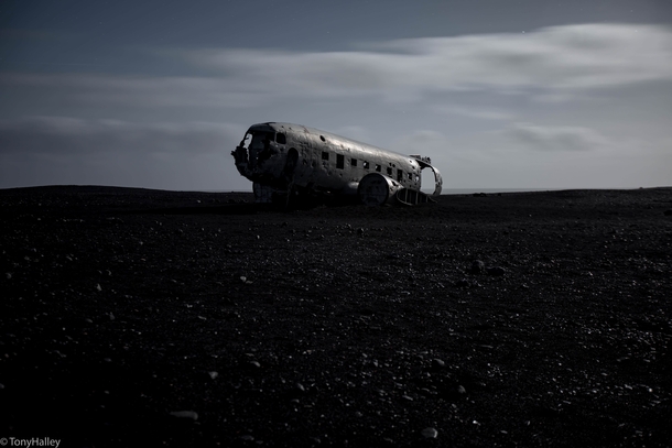 Remains of The Slheimasandur plane crash Iceland oc 