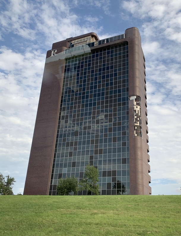 Remington Tower abandoned after a  tornado in Tulsa OK