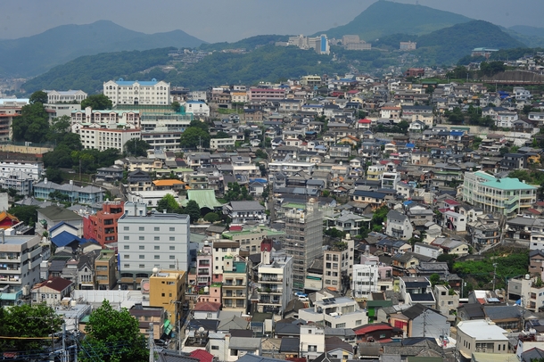 Residential homes in Nagasaki Japan 