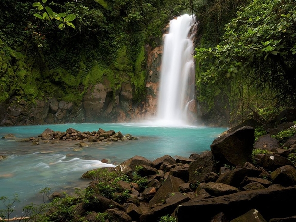 Rio Celeste Waterfall Tenorio Volcano National Park Costa Rica Tobias Hauser 