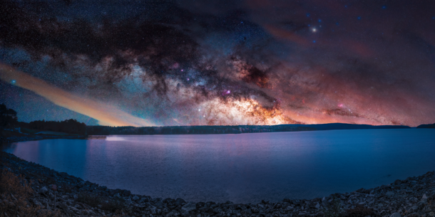 Rise A time-lapse blend of sunset and the night sky taken from the Quabbin Reservoir in Western MA 