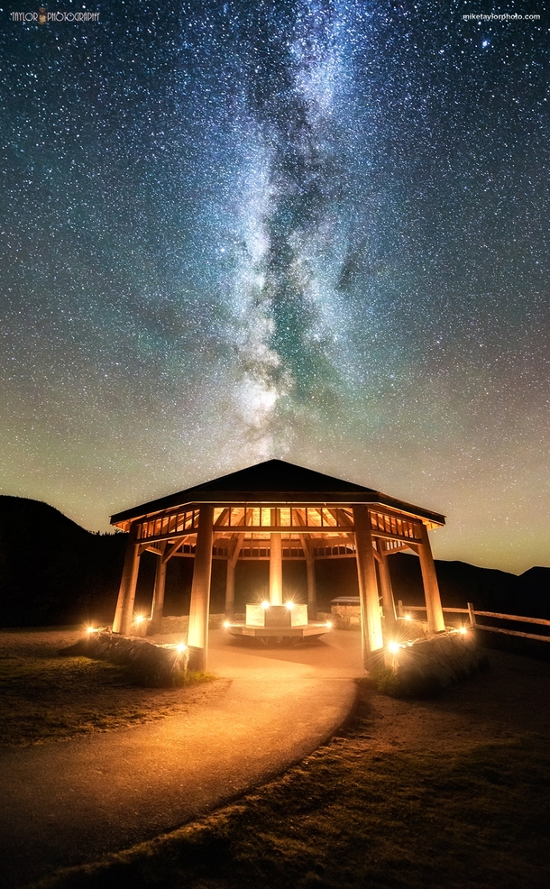 Ritual - Single exposure of the Milky Way and tealights at a gazebo in New Hampshire - more info in comments 