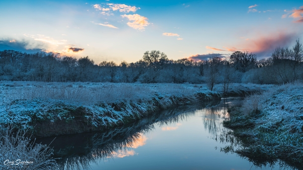 River Sunset Bedfordshire England  x