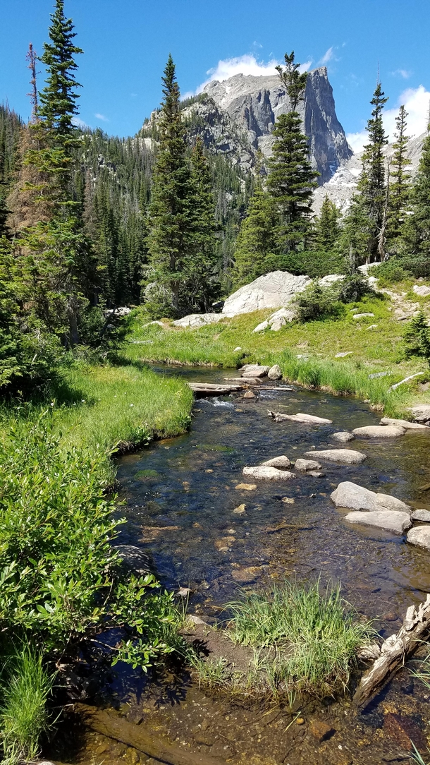 Rocky Mountain National Park in Colorado USA From about a week ago on the way to Emerald Lake Such a beautiful place to camp and hike  x