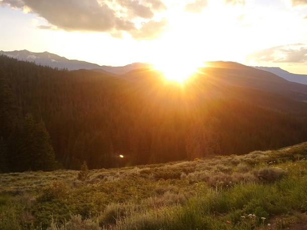 Rocky Mountain Sunset Colorado 