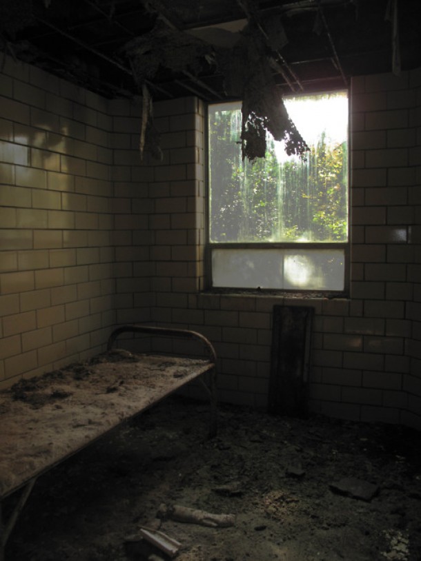Room with a view in the Northville Regional Psychiatric Hospital in Michigan 