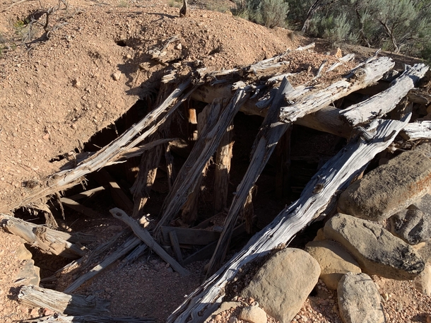 Root cellar abandoned in the early s on family land in Southern Utah Still filled with old jars of canned food
