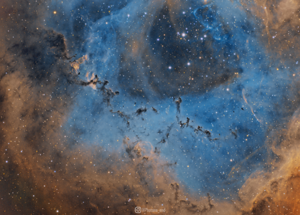 Rosette Nebula -  hours exposure 