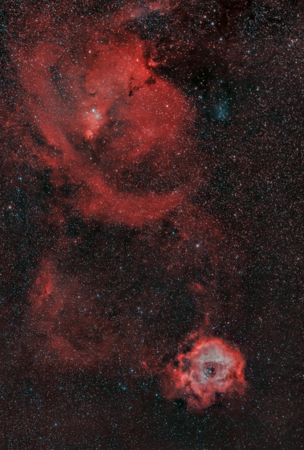 Rosette Nebula Wide field mm 